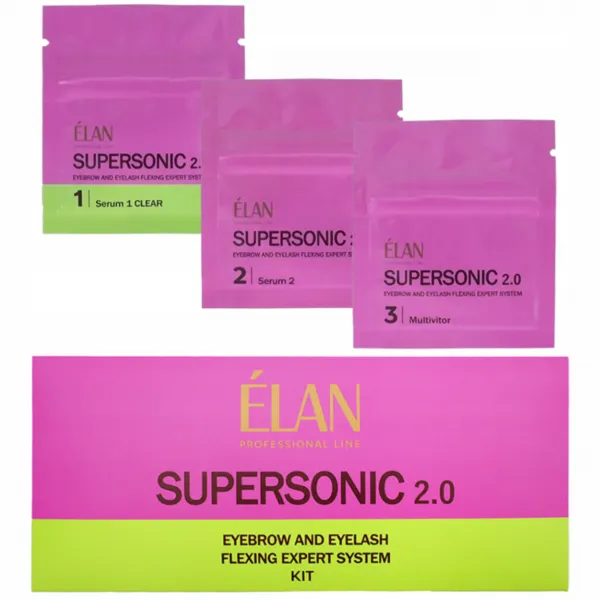 Zestaw do laminacji brwi i rzęs w saszetkach SUPERSONIC 2.0 lifting