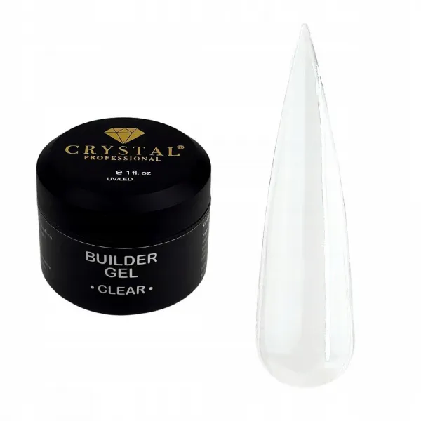 Builder Gel Clear CRYSTAL PROFESSIONAL, 15ml, żel budujący