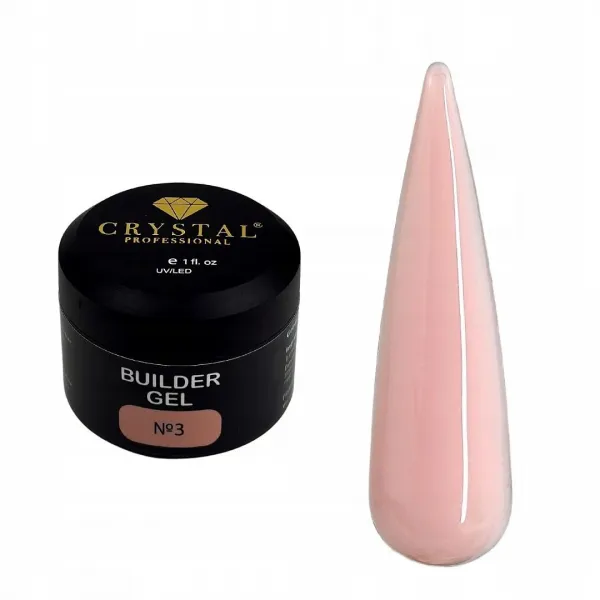 Builder Gel #3 CRYSTAL PROFESSIONAL, 30ml żel budujący