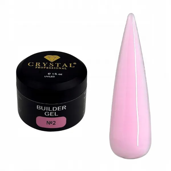 Builder Gel #2 CRYSTAL PROFESSIONAL, 30ml żel budujący