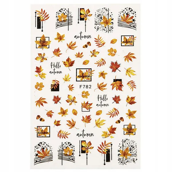 Em Nail Naklejki Do Paznokci Samoprzylepne Jesienne F782