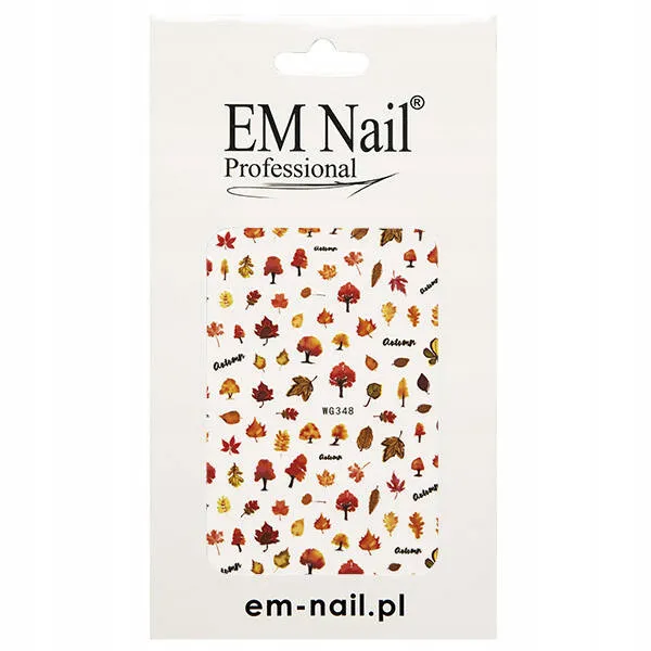Em Nail Naklejki Do Paznopkci Samoprzylepne Jesienne WG348