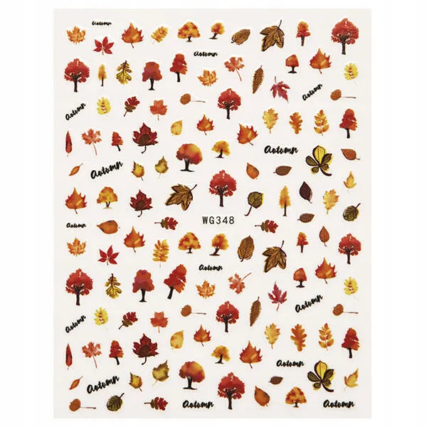Em Nail Naklejki Do Paznopkci Samoprzylepne Jesienne WG348