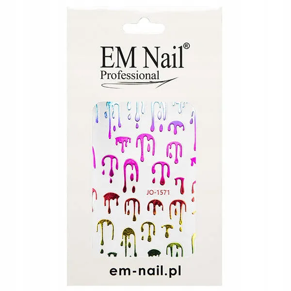 Em Nail Naklejki Do Paznokci Samoprzylepne Colorful JO-1571