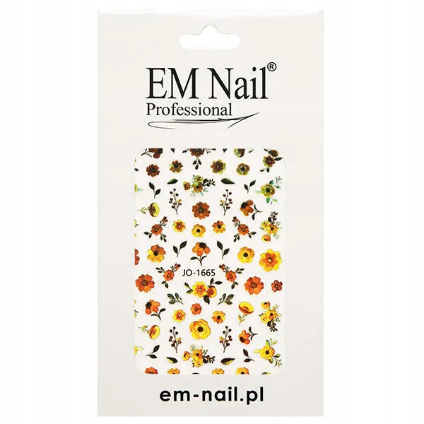 Em Nail Naklejki Do Paznokci Samoprzylepne Kwiaty JO-1665
