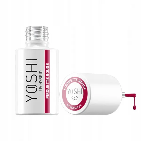 Yoshi Lakier Hybrydowy La Premiere 242 Pirouette Rouge 6 ml