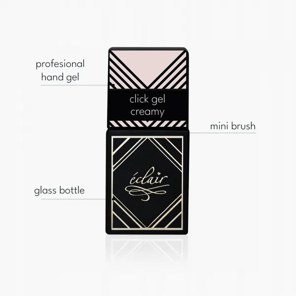 Eclair Click Gel CREAMY 14ml - żel do paznokci w butelce