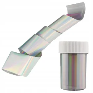 Folia Transferowa Lustrzana Do Paznokci Srebrna Holo 1