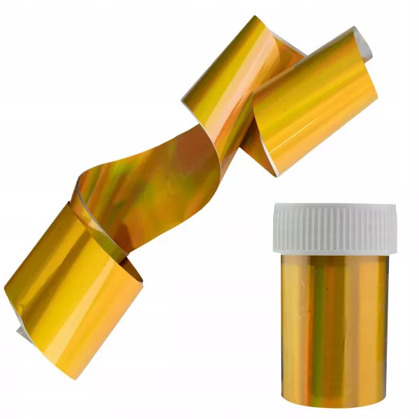 Folia Transferowa Lustrzana Do Paznokci Złota Holo 2