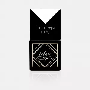 Eclair Nail mleczny Top No Wipe MILKY - top hybrydowy 7ml