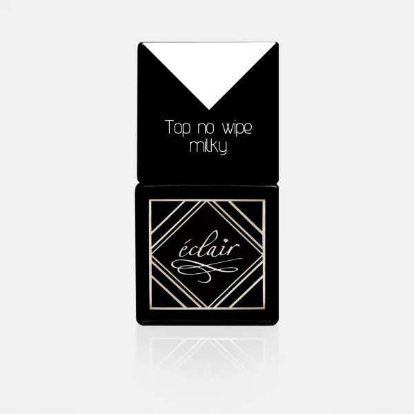 Eclair Nail mleczny Top No Wipe MILKY - top hybrydowy 7ml