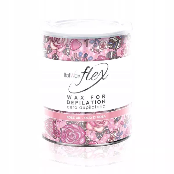 Italwax Flex Rose Oil wosk w puszce depilacj 800ml