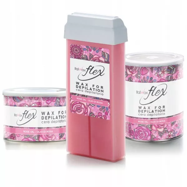 Italwax Flex Rose Oil wosk w puszce depilacj 800ml