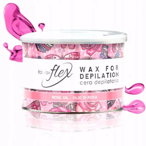 Italwax Flex Rose Oil wosk w puszce depilacj 800ml