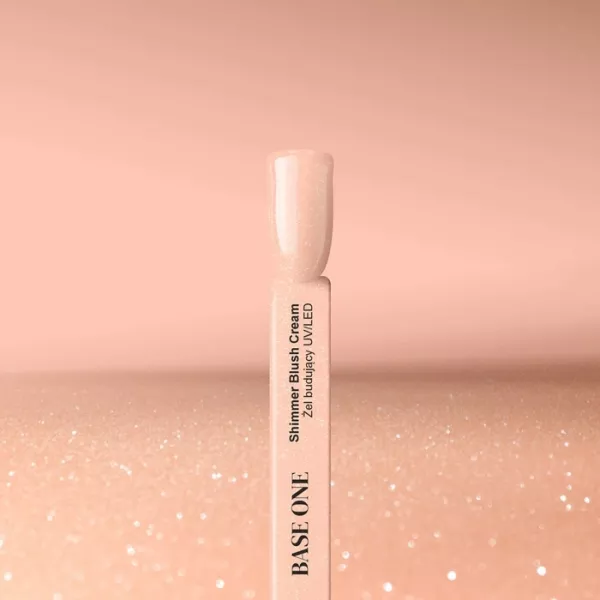 Gel Base One Shimmer Blush Cream 50g Żel do Paznokci Samopoziomujący Budują