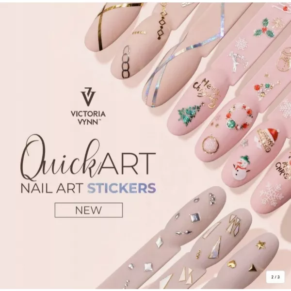 Naklejki na paznokcie QUICK ART 02 medium VV