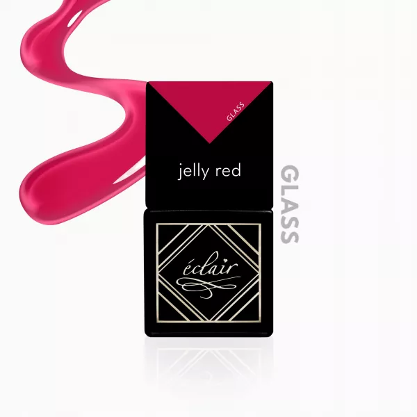 Eclair Nails JELLY RED - lakier hybrydowy 7ml