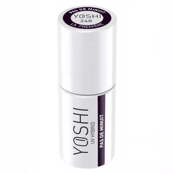 Yoshi Lakier Hybrydowy 248 Pas de Minuit 6ml–TPO-free fiolet z nutą granatu