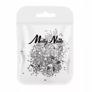 Ozdoby Do Paznokci Srebrne Mix 150 szt
