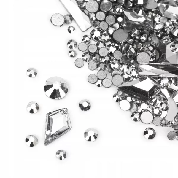 Ozdoby Do Paznokci Srebrne Mix 150 szt