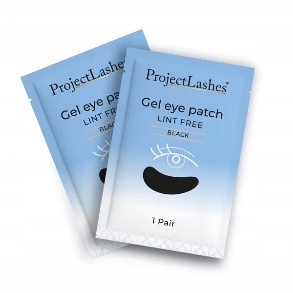 Płatki Żelowe Pod Oczy Do Przedłużania Rzęs UV Czarne 100 szt
