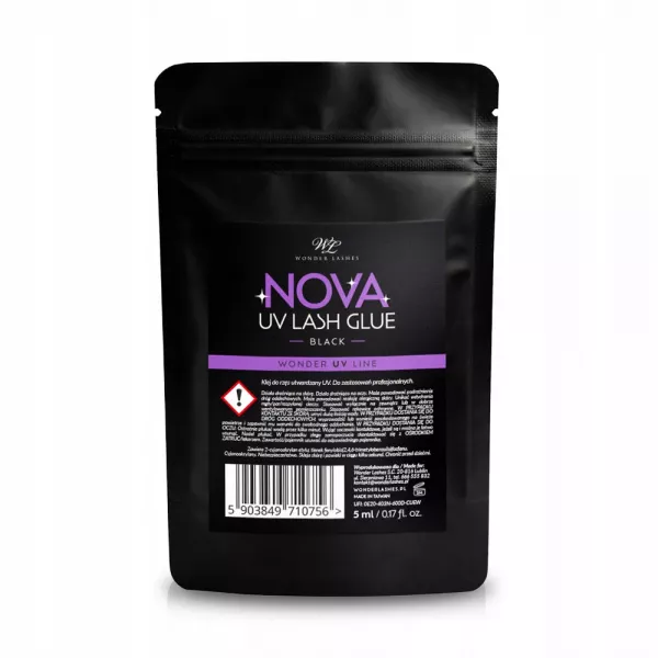 Klej do rzęs UV 5ml NOVA Wonder Lashes | bez TPO|do przedłużania rzęs LED