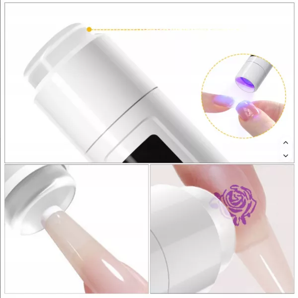 LAMPA DO UTWARDZANIA ZDOBIEŃ PAZNOKCI LATARKA UV LED mini statyw 1W biała