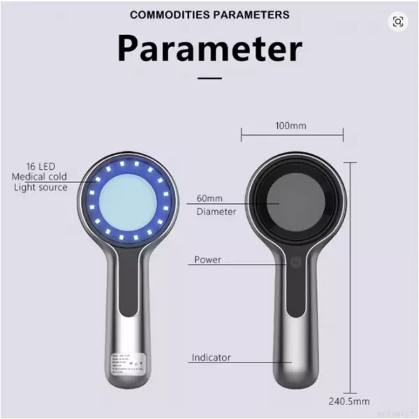 Analizator skóry z lampą Woods UV kosmetyczna lampa do testów skóry