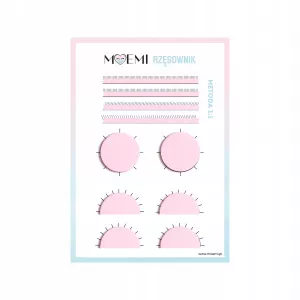 Moemi Karty Pracy Do Ćwiczeń Przedłużania Rzęs Metoda 1:1