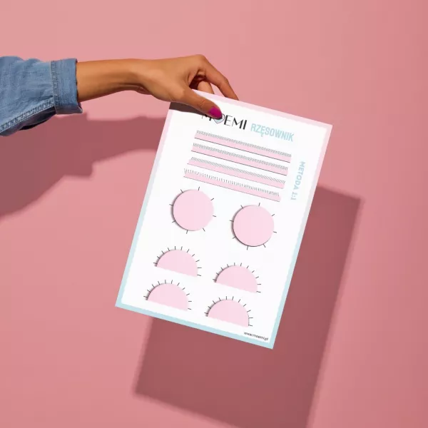 Moemi Karty Pracy Do Ćwiczeń Przedłużania Rzęs Metoda 1:1