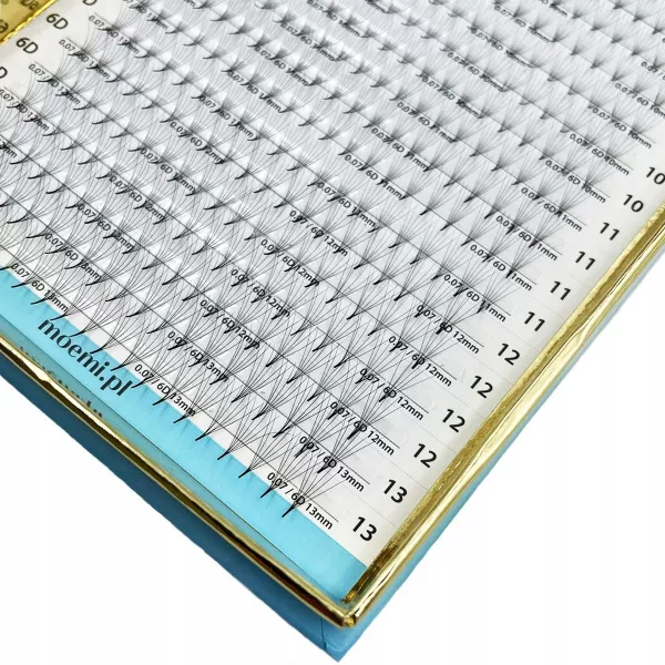 Moemi Magic Kępki Do Przedłużania Rzęs 6D C 0.07 mix 8-13 mm 400 szt