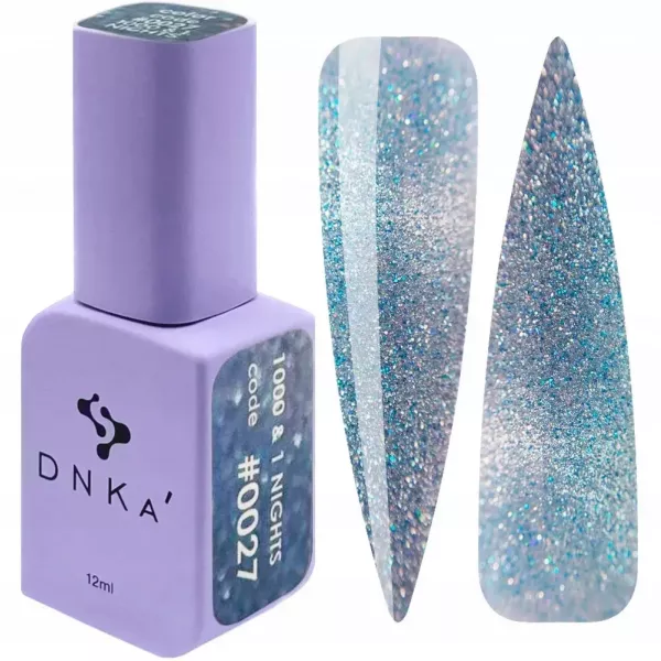 Dnka' Lakier Hybrydowy Cat Eye Flash Color Code #0027 1000&1 Night 12 ml