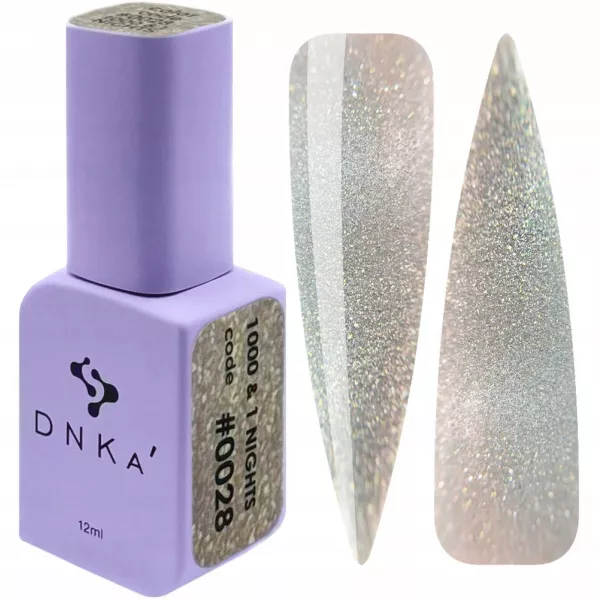 Dnka' Lakier Hybrydowy Cat Eye Flash Color Code #0028 1000&1 Night 12 ml