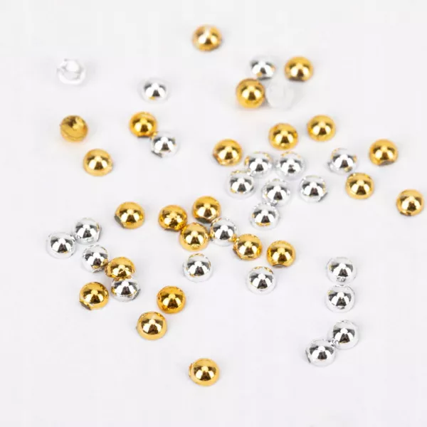 Mollylac Ozdoby Ćwieki Mix Srebrne/ Złote w Kasetce