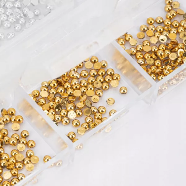 Mollylac Ozdoby Ćwieki Mix Srebrne/ Złote w Kasetce