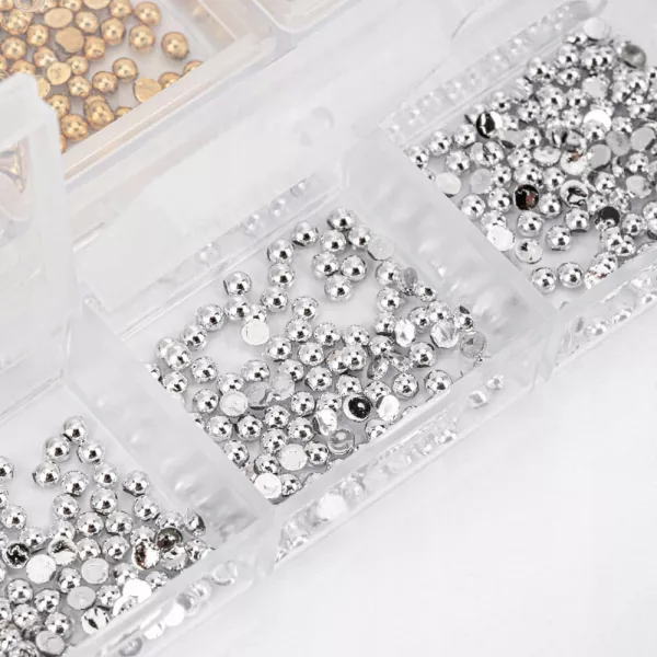 Mollylac Ozdoby Ćwieki Mix Srebrne/ Złote w Kasetce