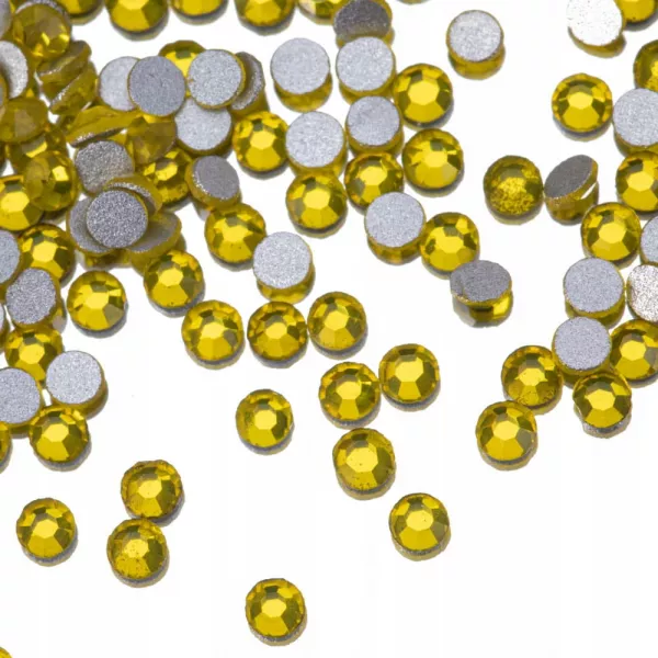 Cyrkonie Do Paznokci Szklane Kryształki Diamenciki SS5 Citrine 50 szt