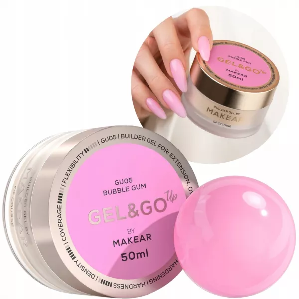 Makear Builder Gel Gel&go Up Bubble Gum GU05 50 ml