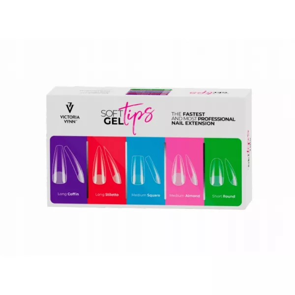 Victoria Vynn Soft Gel Tips Long Stiletto 500 szt