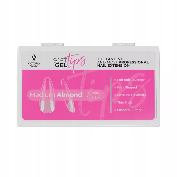 Victoria Vynn Soft Gel Tips Long Stiletto 500 szt