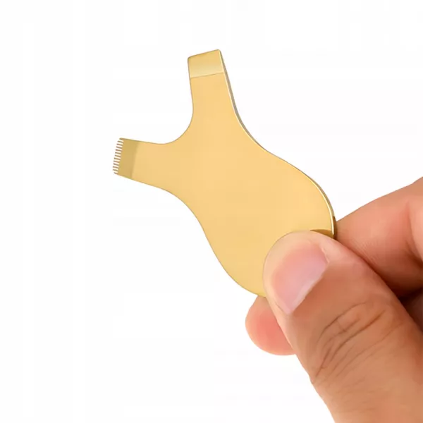 Grzebyk Do Laminacji Rzęs Metalowy Złoty