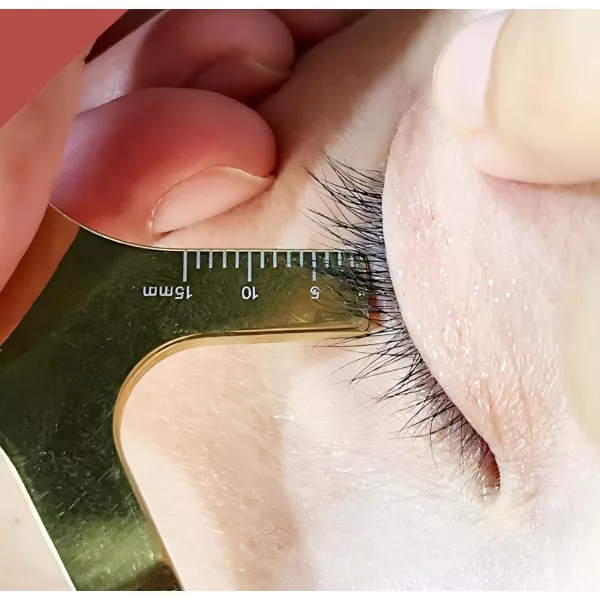 Grzebyk Do Laminacji Rzęs Metalowy Złoty