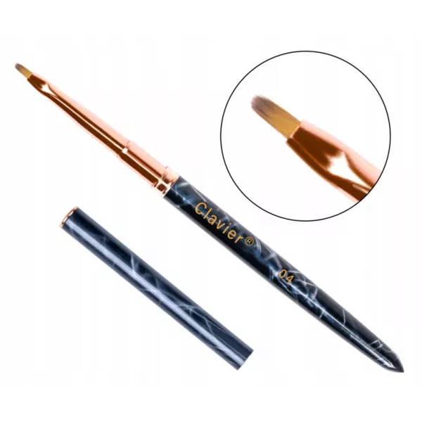 Clavier Pędzelek Do Zdobień Farbek Cienowania Akwareli Koci Język Marble 04