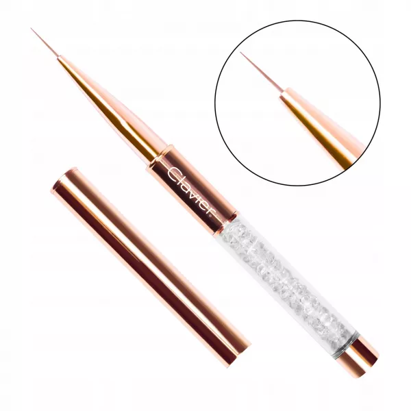 Clavier Pędzelek Do Zdobień Cienki Złoty 7 mm