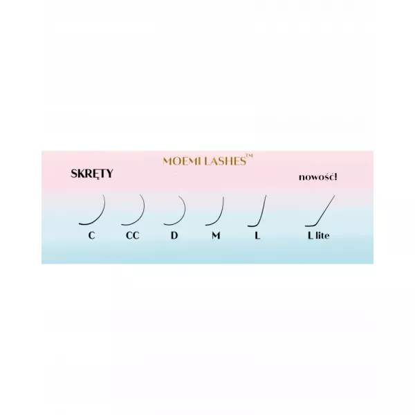 Moemi Rzęsy Do Przedłużania Czarne D 0.05 6-13 mix