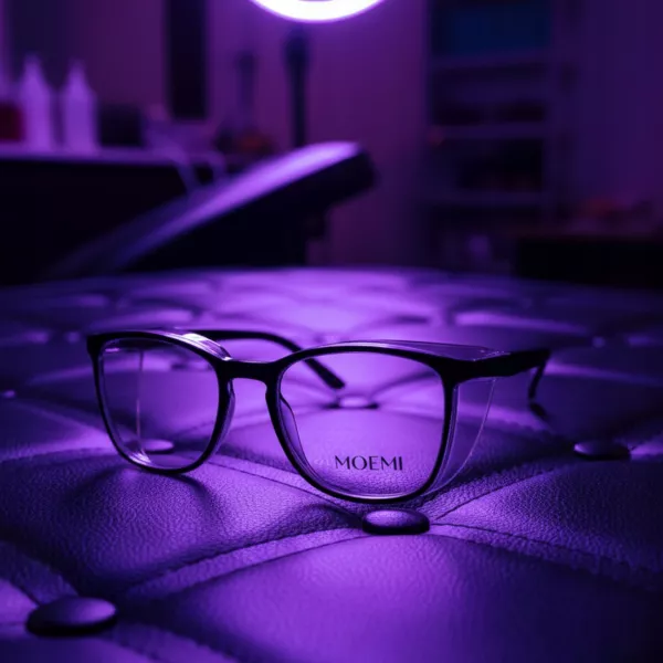 Moemi Czarne Okulary Ochronne Do Przedłużania Rzęs Metodą UV