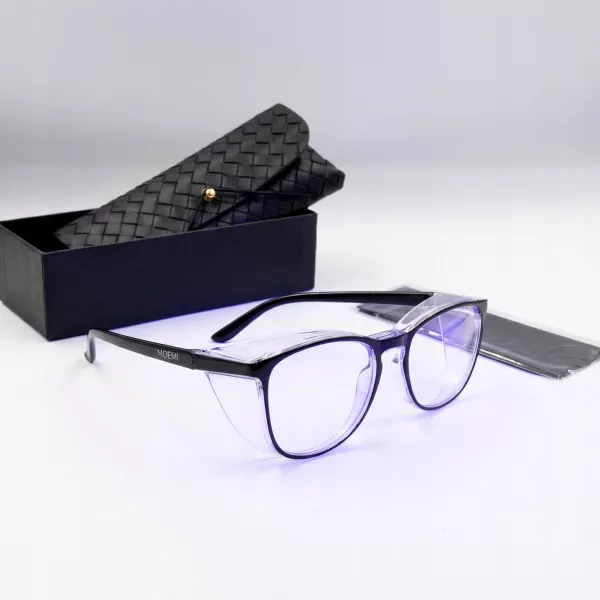 Moemi Czarne Okulary Ochronne Do Przedłużania Rzęs Metodą UV