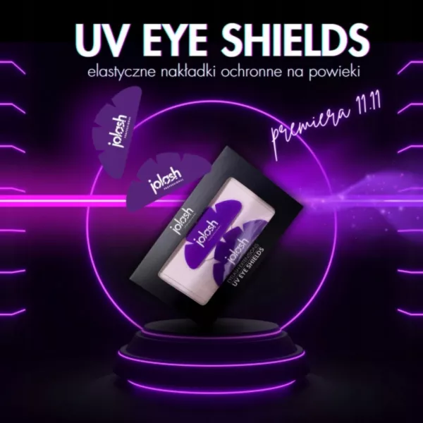 Jolash Silikonowe Płatki Do Przedłużania Rzęs Metodą UV Nano Fioletowe