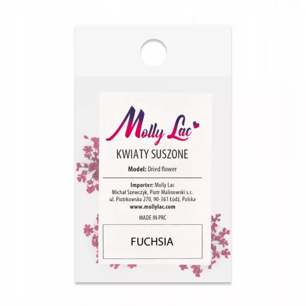 Suszone Kwiatki Do Paznokci Fuchsia