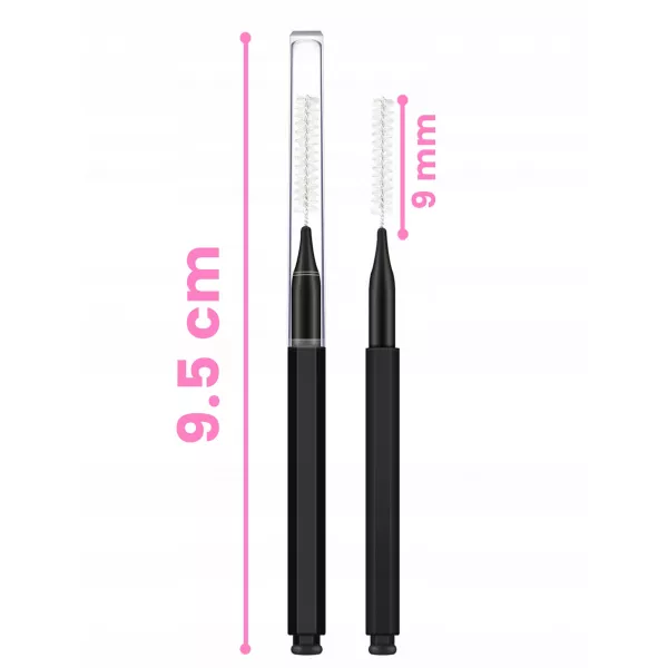 Nano Szczoteczki Do Laminacji Brwi Czarne 10 szt